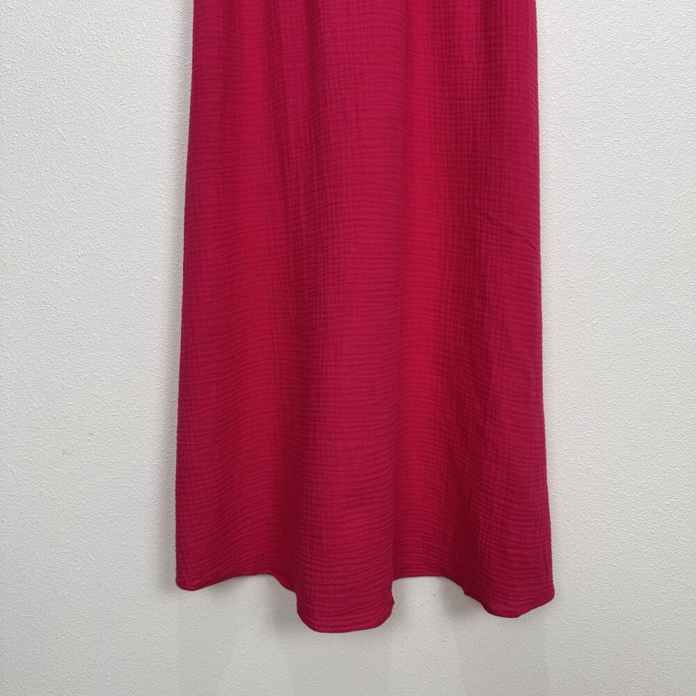 Express Dress Womens Small Pink Gauzy 100% Cotton Beachy Boho‎ Coastal Resort - Picture 3 of 14